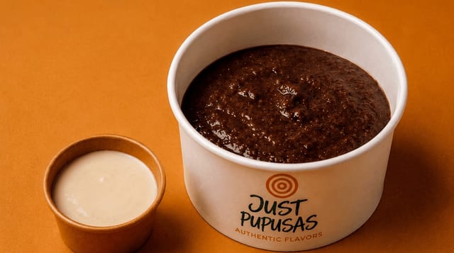 Refried Beans with Crema.